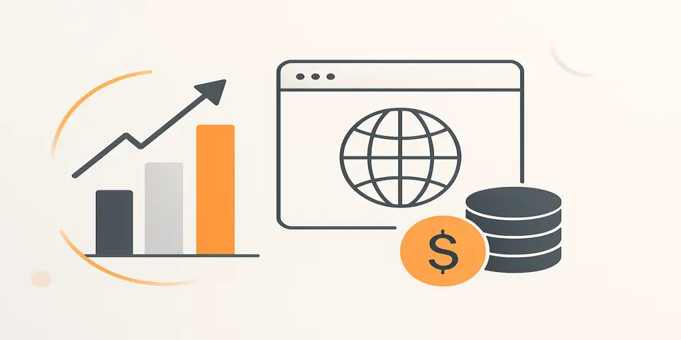 Professionals discussing enterprise web strategies in a modern office environment.