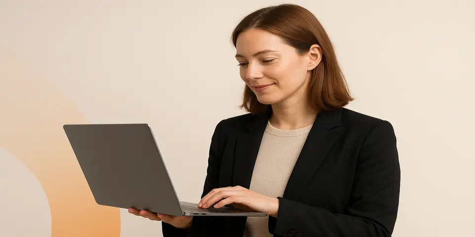 Marketer reviewing co-op growth analytics on digital dashboard.