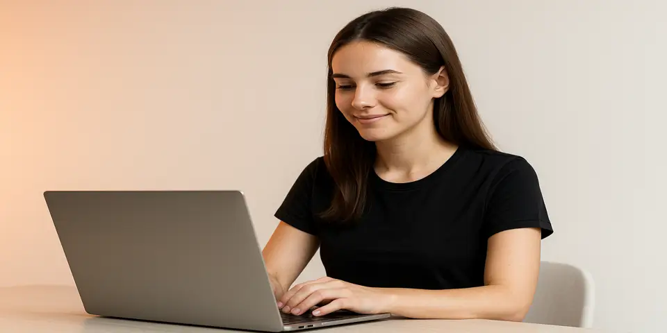 Developer designing responsive learning platform using AI and web tools.