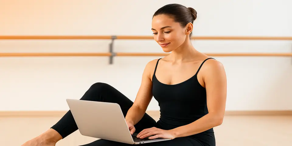 Professional reviewing AI-powered analytics on a digital device.