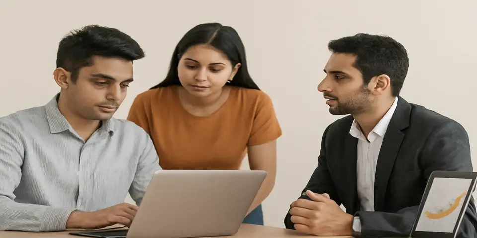 Professionals collaborating on IT solutions for business growth in Nepal.