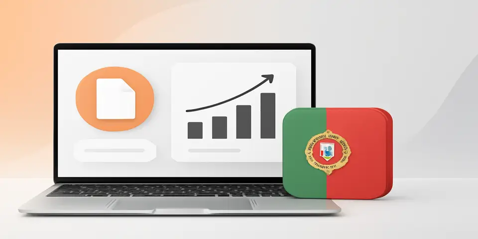 Laptop displaying whitelabel digital marketing campaign results.