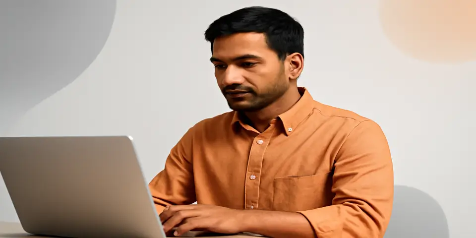 Professional analyzing outsourcing data to boost business efficiency.