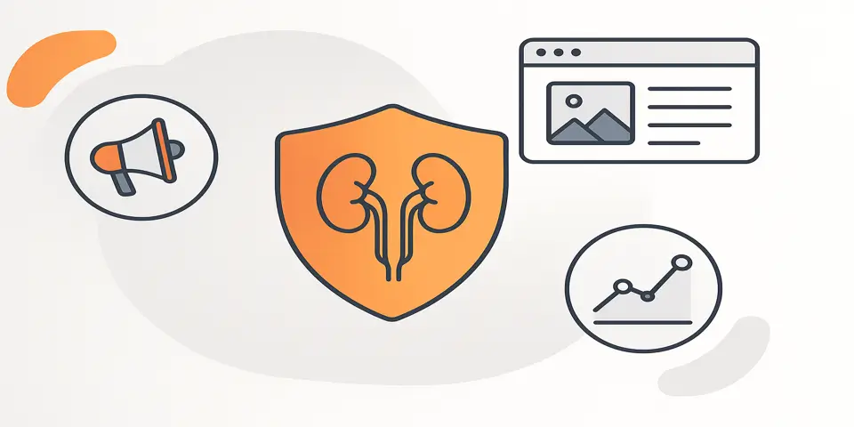 Abstract gradient elements illustrating modern digital transformation concepts for professional services.