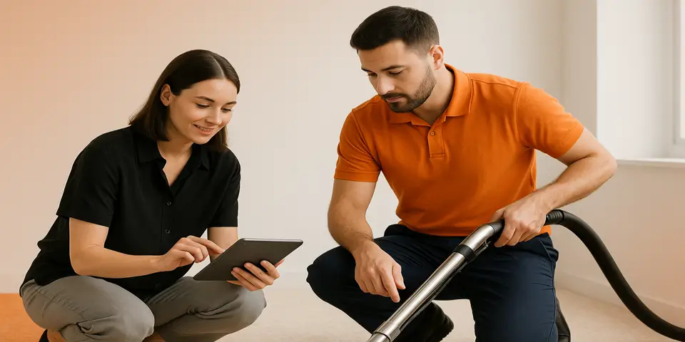 Team collaborating on AI-enhanced marketing strategies to improve business growth.