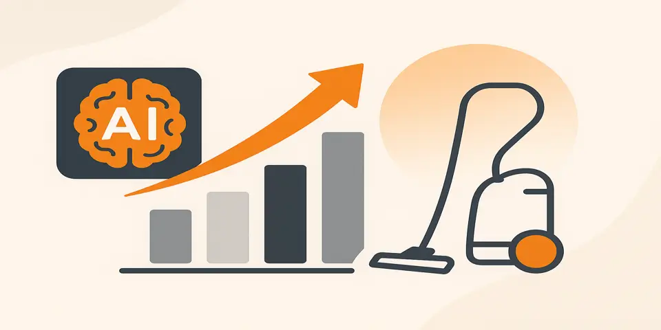 Abstract gradient patterns symbolizing AI-driven innovation and digital growth.