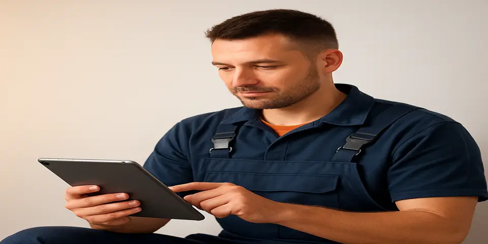 Professional analyzing digital metrics to enhance business efficiency.