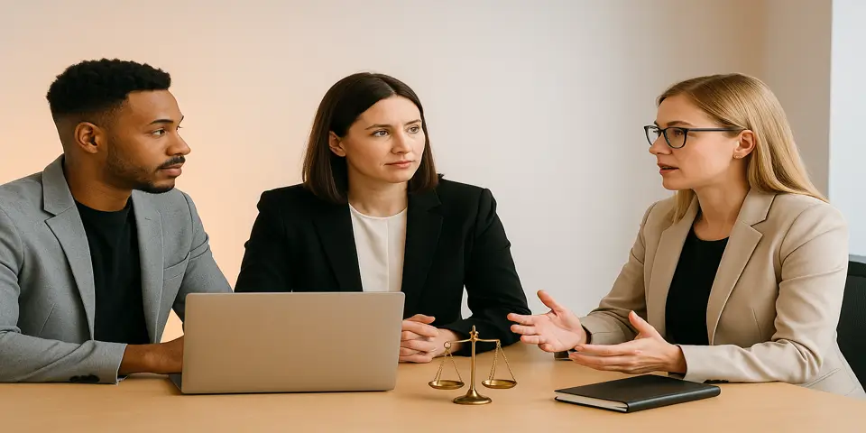 Team collaborating on digital strategy planning using modern tools.