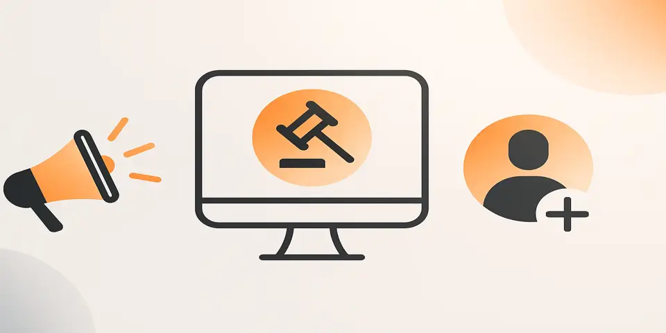 Minimal abstract shapes illustrating modern marketing themes with soft gradients and clean geometry.