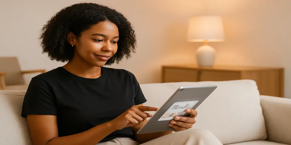 Retail marketer analyzing digital performance insights to support customer outreach and sales campaigns.