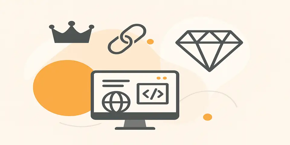 Minimal abstract shapes representing innovation and premium brand evolution in a modern digital environment