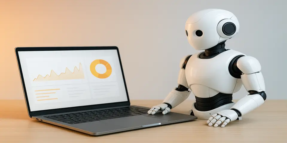 Close-up of robotic mechanical components demonstrating precision engineering