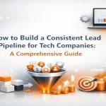 Strategic lead generation elements arranged around a centered title design