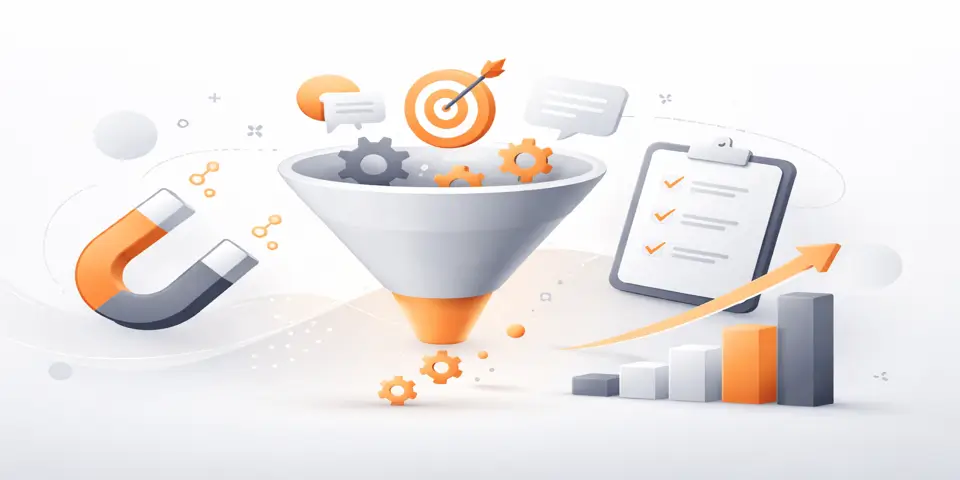 Clean gradient shapes forming a modern digital flow theme