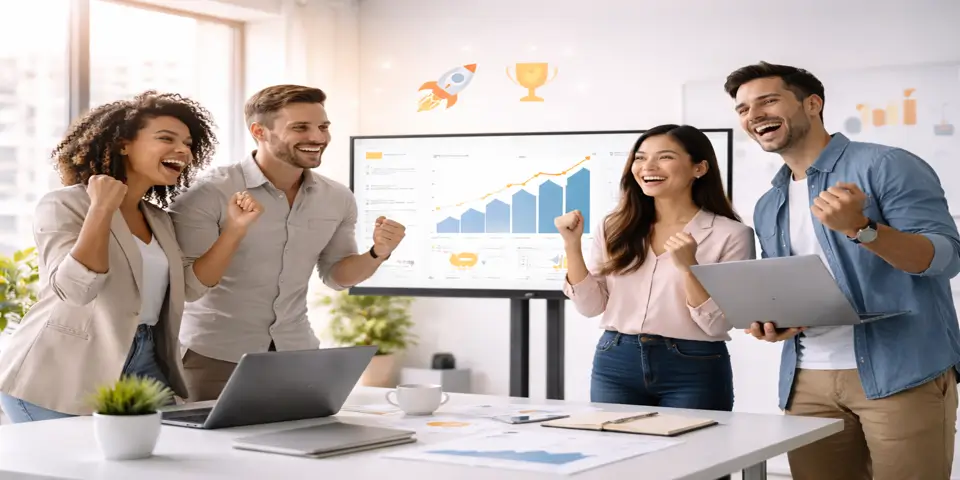 Team collaborating on strategies to scale an e commerce brand effectively