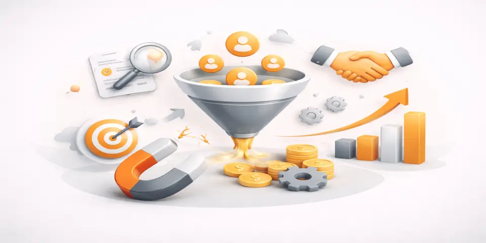 Minimalistic abstract design showing online branding elements