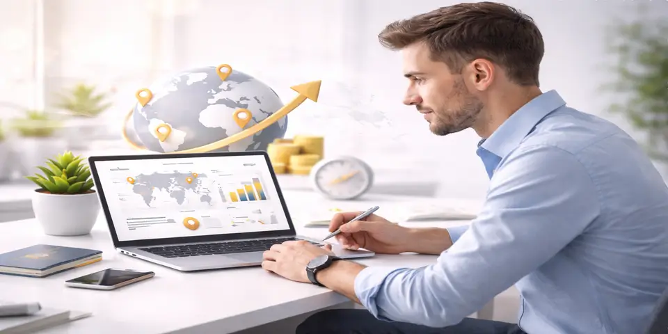 SaaS leader reviewing growth metrics and business performance data