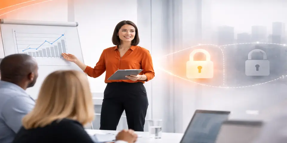 Small team discussing training strategies beyond free workshop models.