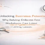 Lead generation objects arranged around the centered title for training business strategy.