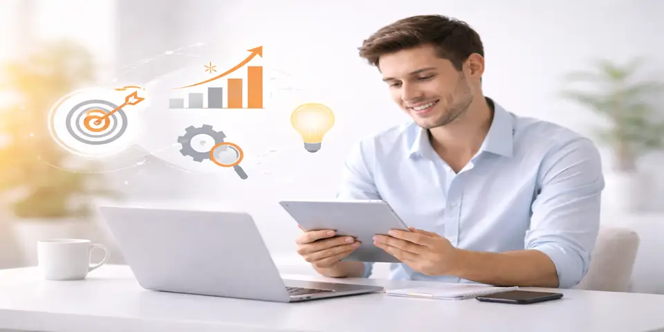 Professional reviewing metrics to evaluate business growth performance.