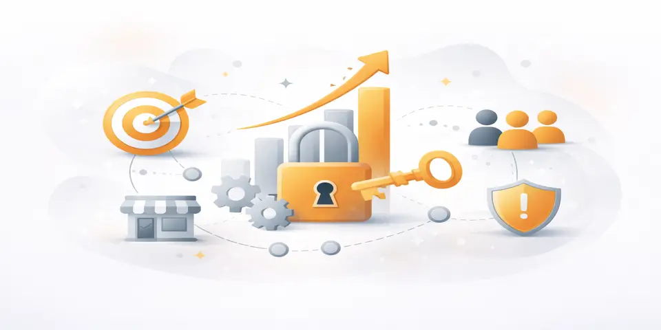 Abstract gradient design representing new phases of SME business growth.