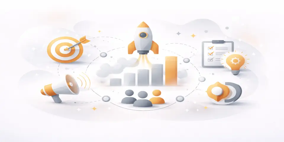 Abstract gradient design symbolizing business growth in the training sector.