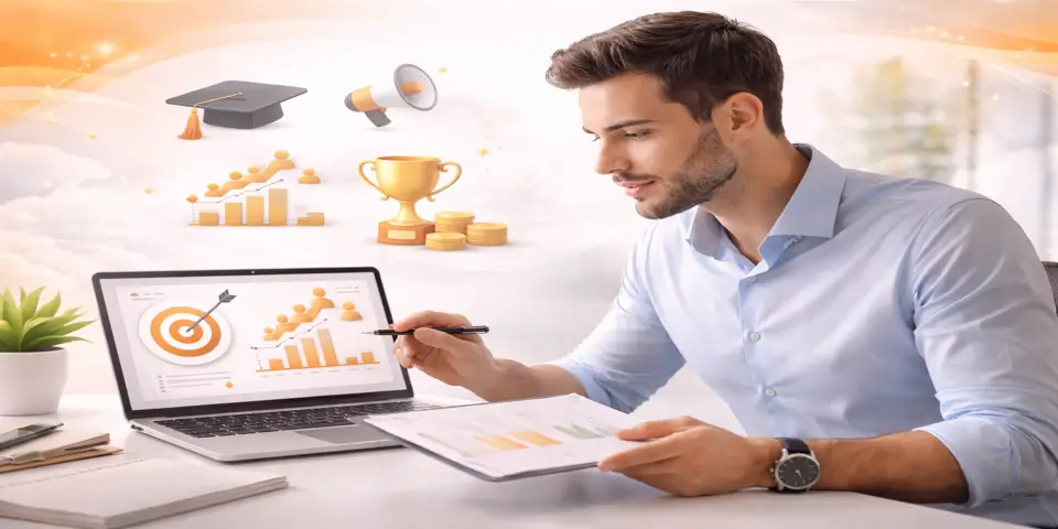 Training business leader reflecting on successful learner acquisition strategies