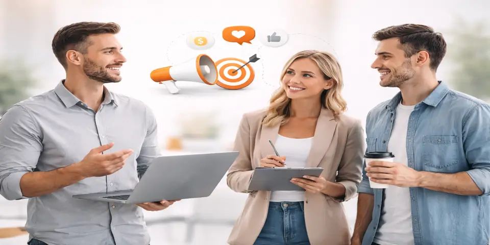 Team discussion on online ads versus word-of-mouth renovation lead strategies