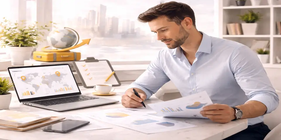 Professional planning growth strategies to scale a travel business