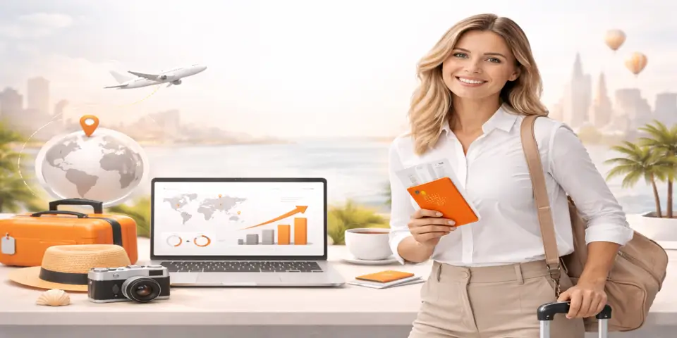 Tourism professional representing future travel growth and global mobility