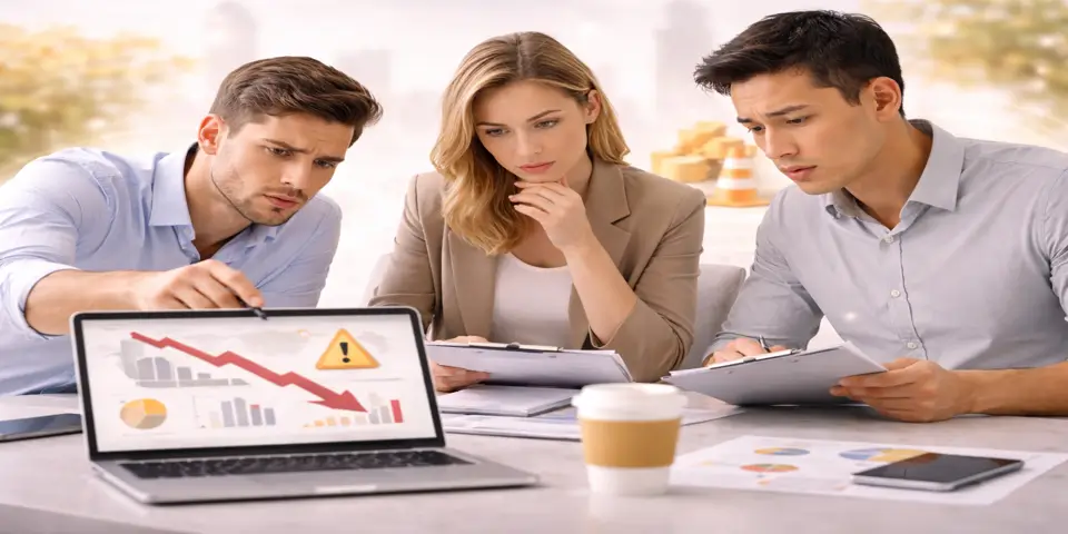 Food and beverage team discussing risks of expanding too fast