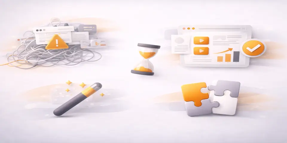 Abstract representation of simplicity and clarity in technology web design