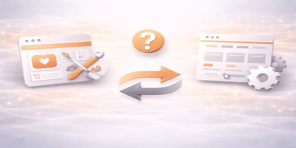 Abstract comparison of custom design and template based e commerce solutions