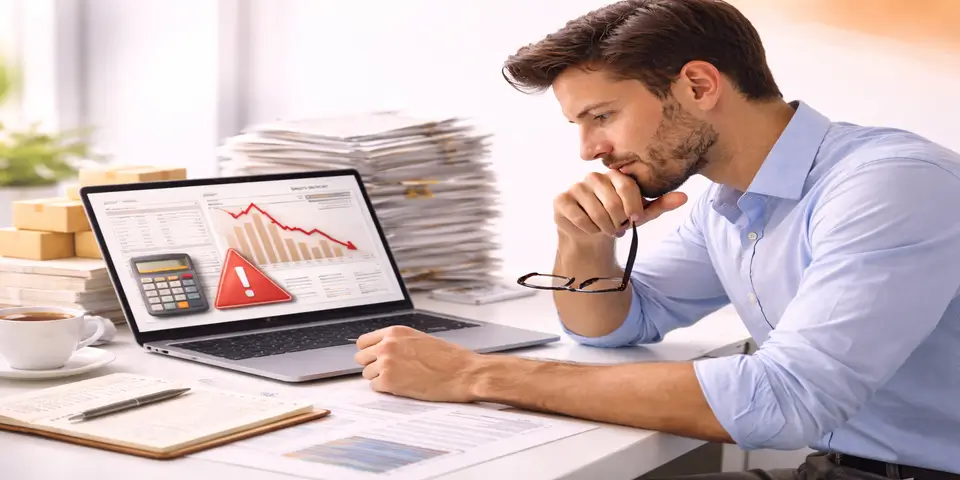 Business professional struggling with outdated ecommerce processes