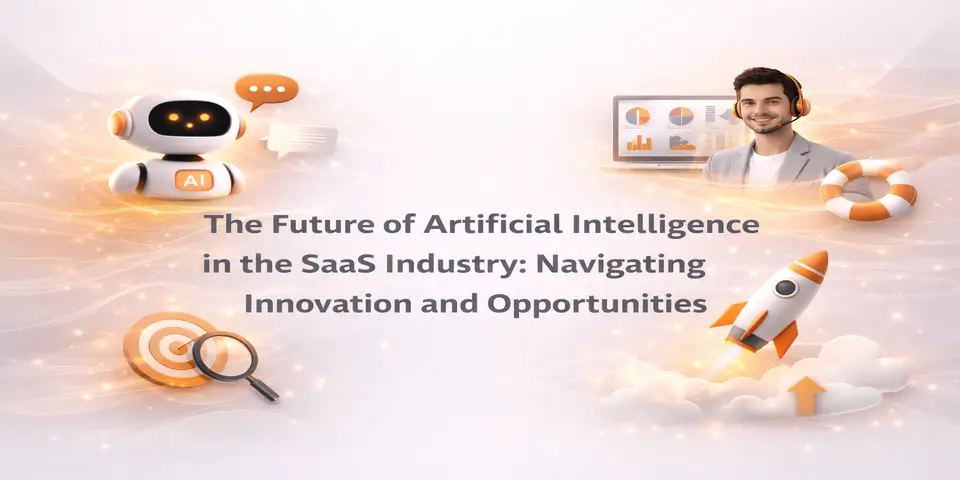 Future of artificial intelligence in the SaaS industry innovation concept