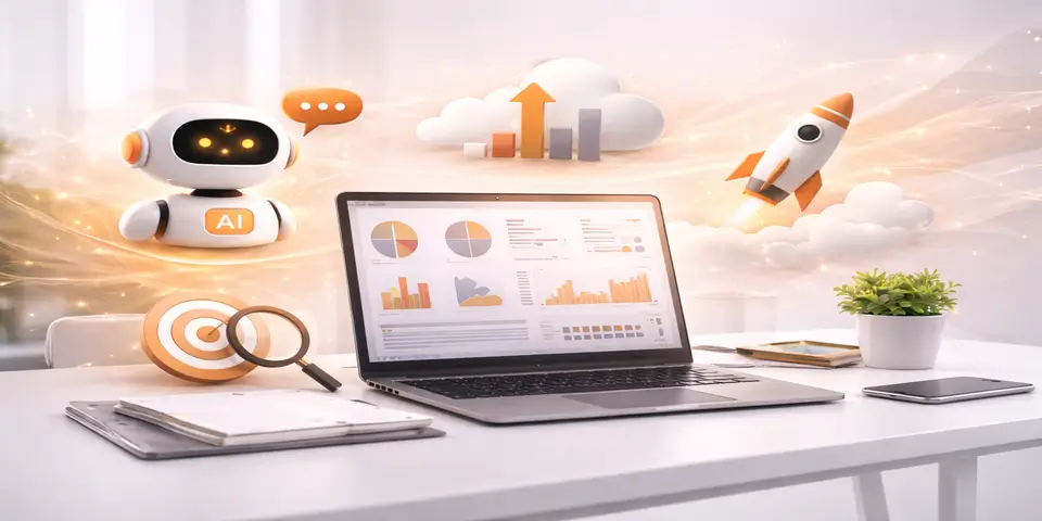 AI analytics dashboard driving SaaS business growth