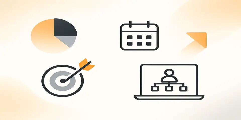 Abstract concept of future outsourcing strategies for 2025