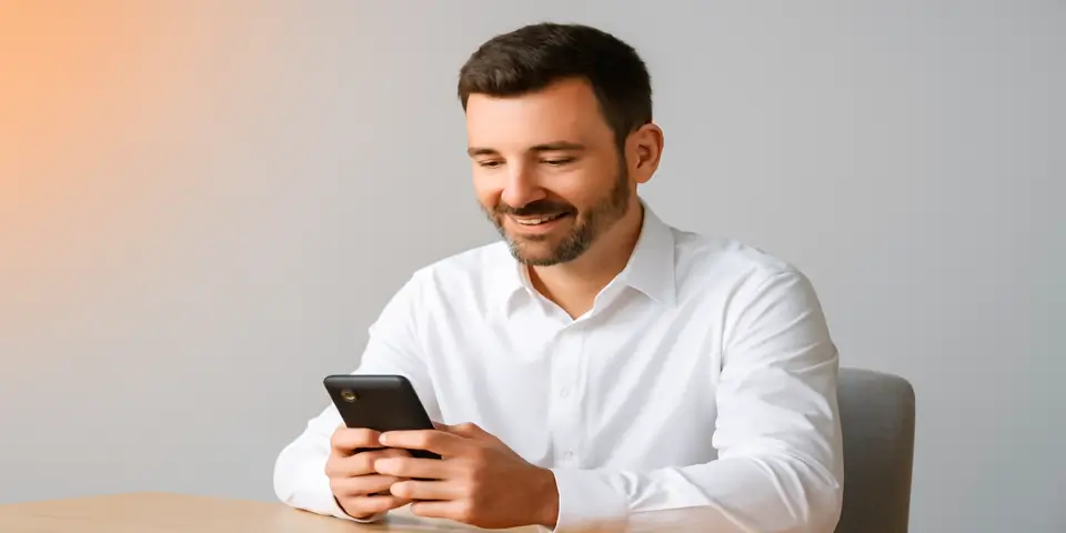 Business professional reviewing outsourcing benefits on laptop dashboard