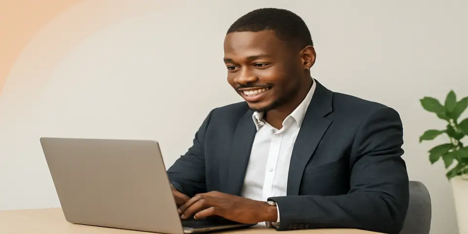 Professional analyzing outsourcing strategy for African markets