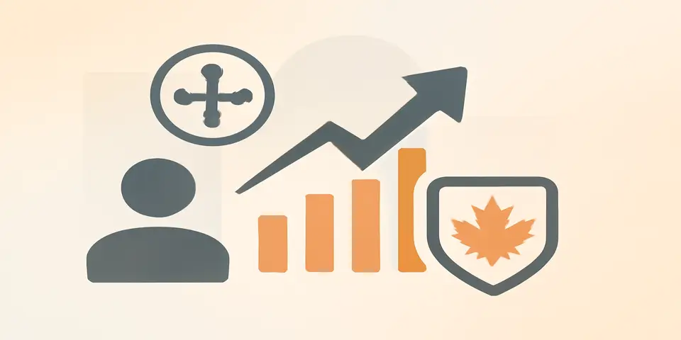 Abstract visuals symbolizing outsourcing innovation and growth