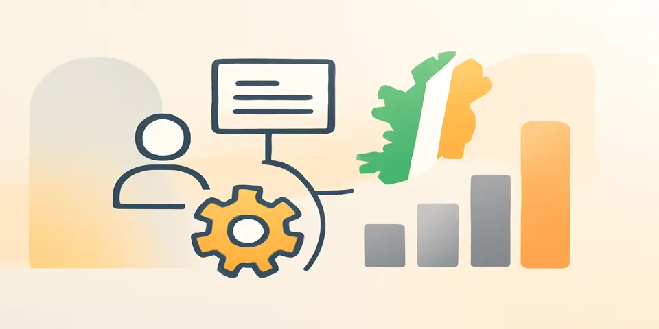 Abstract visuals symbolizing business growth and outsourcing