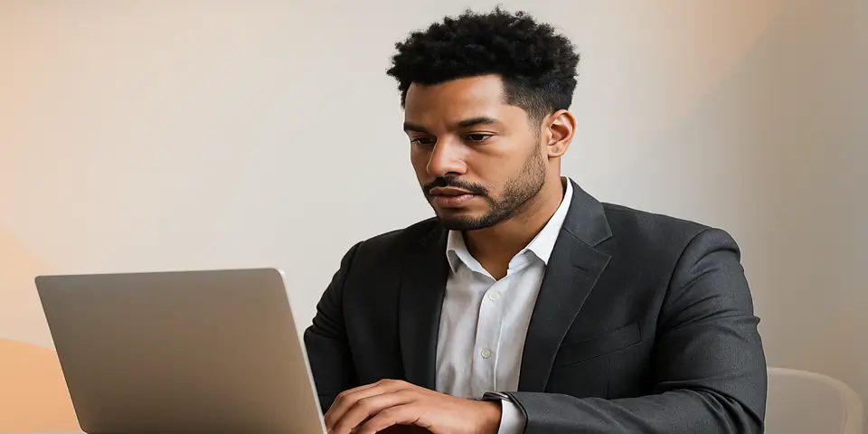 Professional analyzing outsourcing opportunities for business growth