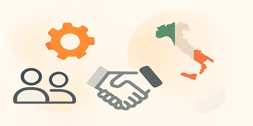 Abstract design illustrating modern outsourcing and business transformation