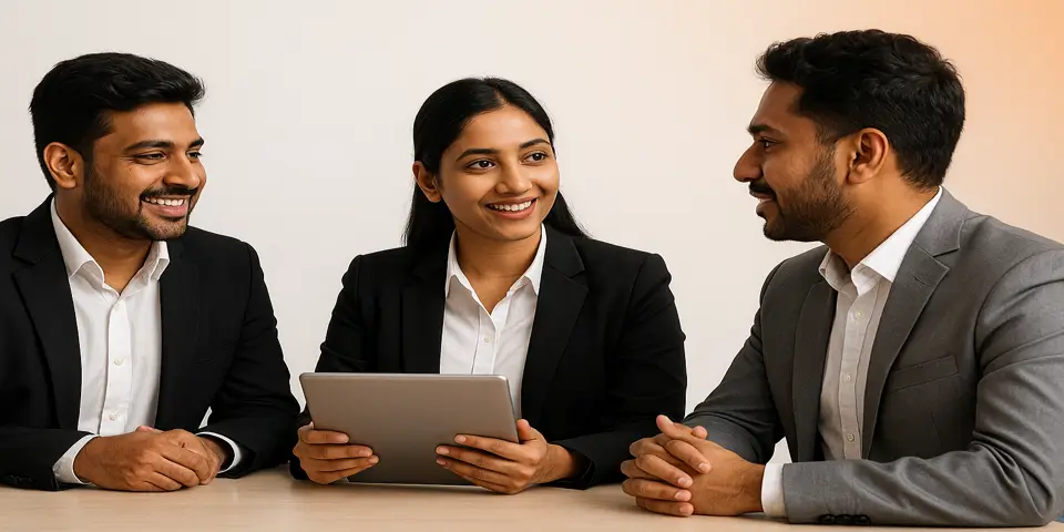 Team collaborating on outsourcing IT strategies for business success