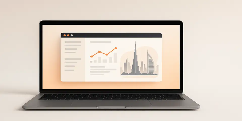 Laptop screen showing IT dashboards and analytics