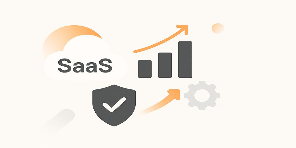 Abstract digital concept representing SaaS growth strategies