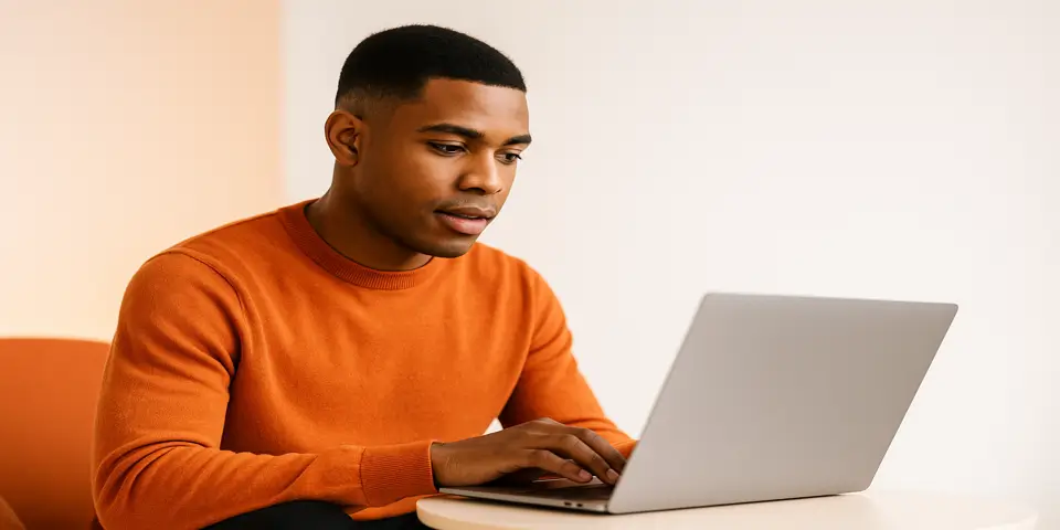 Corporate professional analyzing digital data on a futuristic screen.
