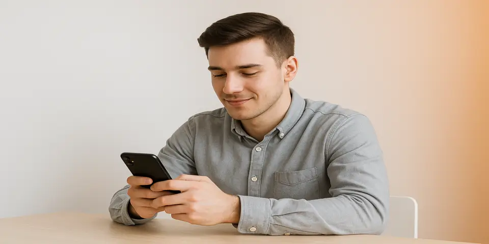 Business professional analyzing growth data on a digital dashboard.