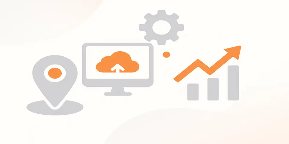 Abstract gradient background symbolizing innovation and technology.