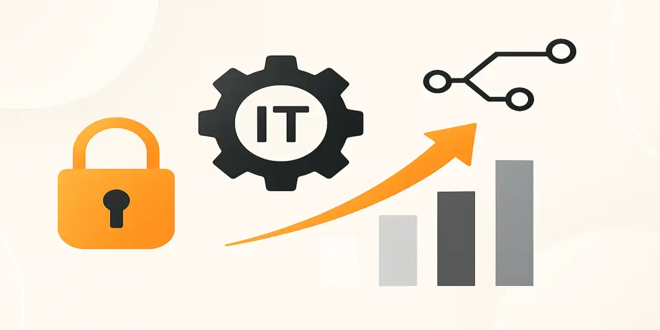 Abstract digital gradient representing IT growth and futuristic innovation